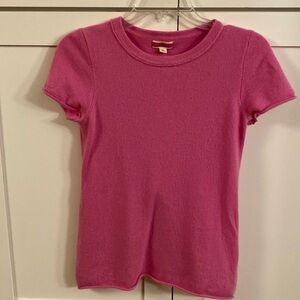 Jcrew cashmere small T-shirt sweater pink size small